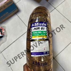 BAN LUAR MIZZLE 100/80 - 14 TYPE MR01 BAN LUAR MOTOR RING 14 TUBELESS MIZZLE