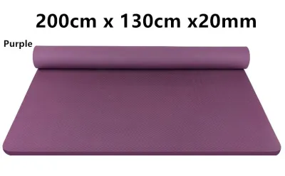 20mm thickness 200X130X2CM extra thickness 20mm sports thicken and widen 130 non-slip TPE yoga mat fitness pilates mat play mat baby playmat