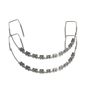 MKEB MALL 1 Pair Đầy màu sắc Trang trí răng tạm thời Với dây kim loại Đồ trang trí nha khoa Dây chằng chỉnh nha Phụ kiện Khung giả Giá đỡ kim loại Răng