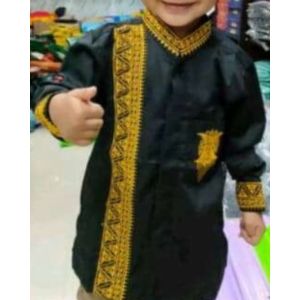 koko aceh anak usia 2-14 tahun bordir rapi+mantap+keren+dingin+ bahan toyobo fodu  kualitas premium