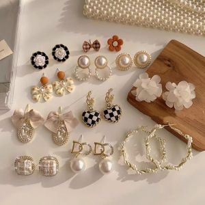 EMS fashion new style Korean Geometric Metal Large Irregular Earrings good quality