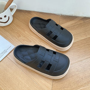 Free Shipping New Style Half-Slipper Sandals Womens Closed-Toe Sandals Summer Outdoor Sandals Womens Student Sandals Thick-Soled Non-Slip Fashionable Sandals