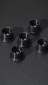 Wormhole Tattoo Ink Caps 50Pcs Silicone Ink Caps with Base Self-Stand Tattoo Ink Cups for Tattoo Ink Tattoo Accessory Tattoo Supplies 12x20mm-Black