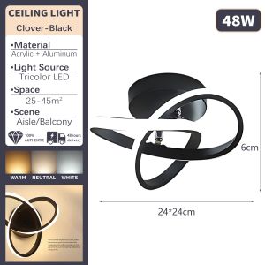 LED Ceiling Light Nordic Minimalism Flush Mount Lamp Hallway Bedroom Study Porch Decoration Lighting