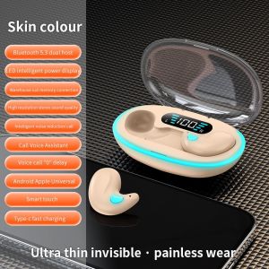 Tai nghe nhét tai Bluetooth vô hình siêu mỏng Sea JJT có tuổi thọ pin dài và giảm tiếng ồn