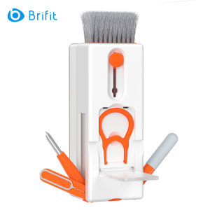 Brifit 11 in 1 Electronic Cleaning Kit Computer Keyboard Cleaning Brush Kit Headphone Cleaning Pen Suitable for Mobile Phones Computers Computer Monitors Cameras Lens Cleaning Tools With Spray Bottle Puller Kit