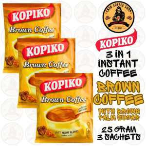 Kopiko Brown Coffee with Brown Palm Sugar 25 Gram 22 Sachets