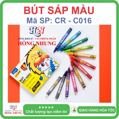 [SALE] Hộp 12 Bút sáp màu Colokit CR-C016 màu mịn dễ thương an toàn cho trẻ em.