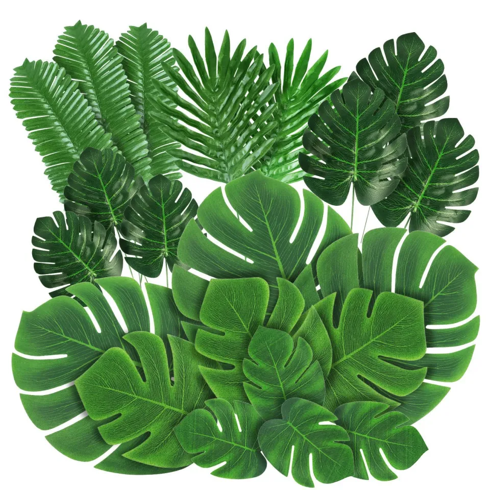 Turtle Leaf Banner Hawaiian Decor Palm Leaves Bunting Garland Summer  Tropical Party Decorations Jungle Safari Party Supplies