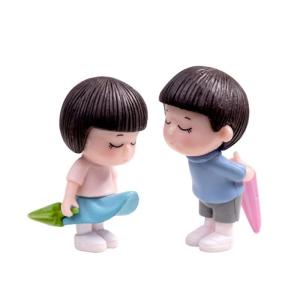 Anime couple cho đồ trang trí xe ô tô mô hình ô vài trang trí nội thất trang trí Bảng điều khiển chiếu hậu tự động