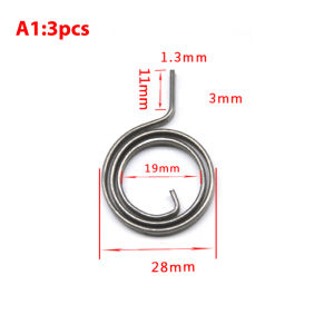 LEI 3Pcs 26mm 27mm 28mm Flat Wire Door Lock Handle Spring Coil Tools For Door