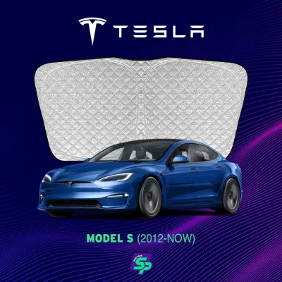 Tesla Model 3 Highland y s x Custom Fit Sunshade 6-layer thickened insulation material UV PROTECT Car Sunshade Front Windshield Sunshade