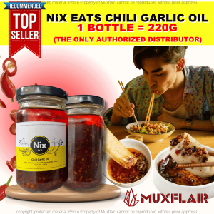Nix Eats Chili Garlic Oil/CHILI GARLIC Oil Sauce Crispy No Preservatives Keto Friendly Legit Sizzling HoT/Chili Garlic