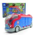 Paw Patrol Mission Paw Cruiser รถบัสหกเพลง Paw Patrol ชุดรถยนต์ของเล่นสุนัขบรรทุกคันใหญ่ทีมกู้ภัยตุ๊กต (รถบัส + 1กัปตัน +3สุนัขรถยนต์ + 3ใบ). 