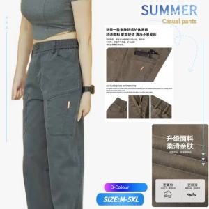 Cargo pants mens cutting straight cut [M-5XL] mens pants/womens regular cargo multi-pocket trousers