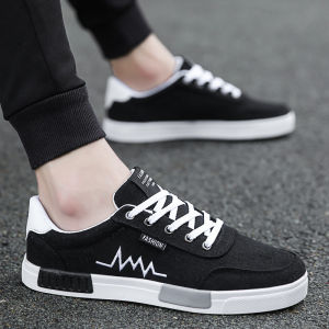 AU2025 New summer canvas shoes Korean-style trendy mens sneakers versatile canvas shoes for students breathable and stylish mens shoes