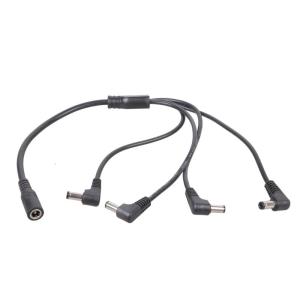 5.5x2.1mm DC5521 Y Splitter Cable Female to 2/3/4 Male 90 degree Elbow Power Extension for LED Lights 40CM