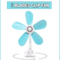 Sofia 5 Leaves Portable Clip Electric Fan. 