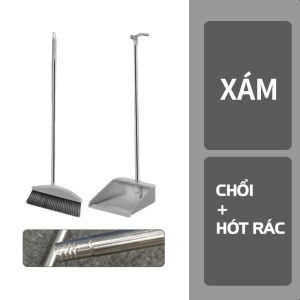 Bộ Chổi Quét Nhà Kèm Hốt Rác Cán Dài 2 trong 1 tiện Lợi Chổi Quét Nhà Kèm Hót Rác Thông Minh Cao Cấp
