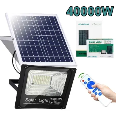 ไฟสปอร์ตไลท์ LED 10000W-100000W JD-810000 - JD-8100000 แสงสีขาว Spotlight Led ไฟโชล่าเซลล์ โคมไฟสปอร์ตไลท์ โคมไฟโซล่าเซล โคมไฟถนนล่าเซลล์ Solar Cell พร้อมรีโมท สปอตไลท์ SOLAR LIGHT