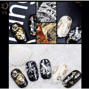 sticker foil gliter emas/silver untuk nailart//hiasan nailart hiasan kuku gliter
