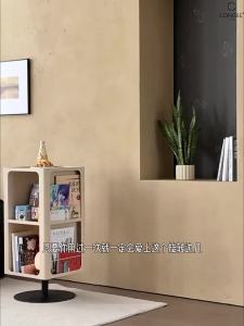 What are the corners and side cabinets of the sofa rotating magazine cabinets in the living room storage cabinets in the bedroom bedside tables bookshelves and shelves