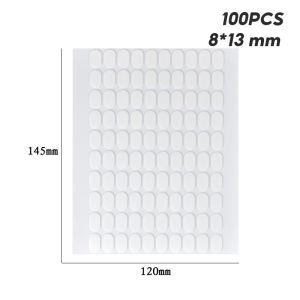 【Zdandan】100pcs สติกเกอร์ใส กาวสองหน้า ติดโมเดล ลอกออกได้ ไ กาวสติ๊กเกอร์ ม่เป็นคราบ กาวติดโมเดล สติกเกอร์ตั้งโมเดล