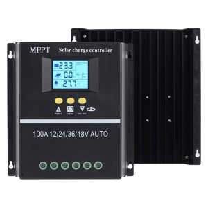 100A MPPT Dual USB Solar Charge Controller 12V 24V 36V 48V Solar Panel Lead Acid Lithium Battery Regulator Stabilizer Charger