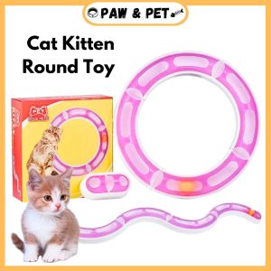 Cat Toys Interactive Ball Toy Circuit Tunnel Teaser Ball Scratcher Toy Mainan Kucing