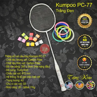 [Chính hãng]Vợt cầu lông KUMPOO K520Pro/K520S/PC-77/PC-99Pro/SAKURA kèm Túi + Cước + QC[Siêu Sale]