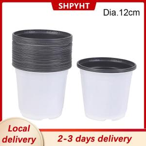 [COD] SHPYHT Local delivery Ship within 24 hours 10Pcs Plastic Flowerpot Cultivation For Succulent Plant Small Flowerpot Simple Planting Seedling Pot Thickened Nursery Pots