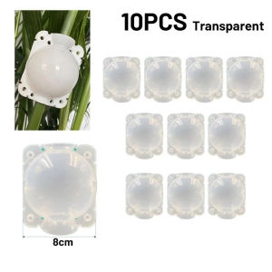 5/8CM 10PCS Plant Rooting Equipment High Pressure Propagation Ball Grafting Box Plant Rooting Device for Garden Plant Grafting and Breeding