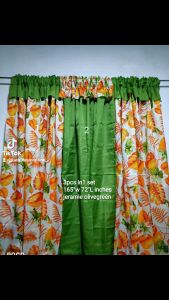 JERAMIE 3in1 flitted geena curtain(3pcs in1 set)