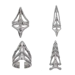 Knuckles Protectors Fingertip Claw Rings Unique Finger Rings Copper Texture for Stage Performances and Evening Party