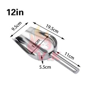 VK 304 Stainless Steel Ice Scoop Metal Food Scoop For Kitchen Bar Party Wedding Kitchen Tool