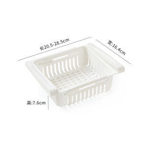 Best-selling retractable refrigerator storage storage basket household egg storage and organizer multifunctional refrigerator shelf