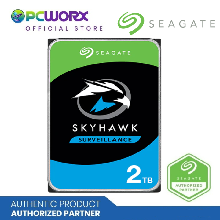 Seagate St2000vx015 2tb Skyhawk 5400rpm 256mb Hard Disk Drive Cctv Hdd Surveillance Hard