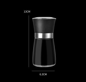 [SG] Stainless Steel Pepper Mill Glass Bottle Jar Salt Sugar Spice Grinder