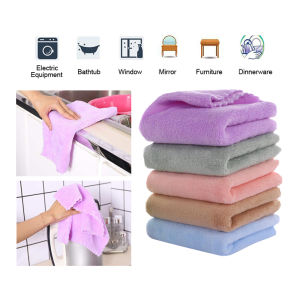 Dish Towel Curba Tuala Meja Table Towels Premium Microfiber Random Dishwashing Dish Hidangan Bowl Absorbent Absorb Menyerap Thickening Thick Kitchen Dapur Dining Towel Cleaning Cloth| DaQueen