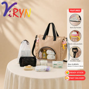 ViRYN Large Capacity Mommy Diaper Bag Handheld Crossbody Baby Maternity Bag Portable Outdoor Baby Care Tote Beg Ibu
