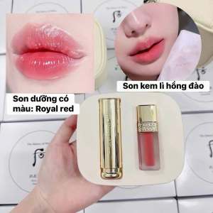 [WHOO]Set Son Dưỡng Chống Nắng The History Of Whoo Gongjinhyang:Mi Glow Lip Balm Royal Red Special Set ( Túi thêm 20k)