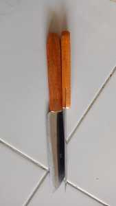 Pisau Dapur Tajam Serba Guna STAINLESS Gagang Kayu/PISAU TEMPE PISAU STENLIS TAJAM KUAT BESAR DAN KECIL