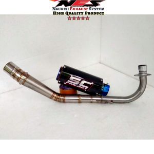 Knalpot Sc racing Untuk Jupiter Revo Blade Kharisma Vega Smash Shogun dll