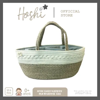 Hoshi Baby Nursery Multipurpose Storage Basket Diaper Caddy Organizer Storage Bag Newborn 0Mos+