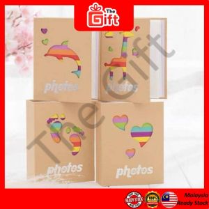 The Gift Photo Album 4R 100 Sheets Gambar Kahwin Family Album Duit Penghantaran Buku Mas Film Memories Photo Album