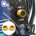 4Pcs Knob Cover for 2024 2025 Subaru Crosstrek Impreza Accessories, 2025 Forester, 2020-2025 Legacy Outback, 22-24 WRX 23-25 Ascent, Volume Tune, Start Stop Button Ring Rear Mirror Knob Cover(Gold). 