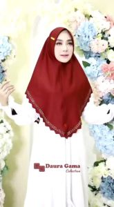 Pamella daura gama bergo Malay pet soft anthem anti tembem laser cut jersey premium