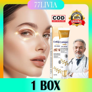 Collagen Eye Cream 20G untuk Krim Penghilang Lingkaran Hitam /Krim Penghilang Kantung Mata /krim mata panda dan keriput Gel Anti Kerut / Anti Bengkak Desalinate Kerutan Garis-garis Halus Menunda Penuaan Mengencangkan Mengangkat Krim Pemutih Pelembab.