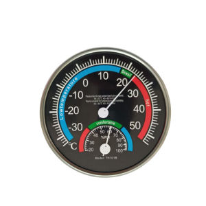 Pointer thermometer household hygrometer hygrometer foreign language hygrometer wet and dry meter thermometer