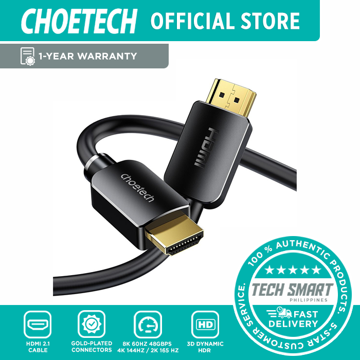 CHOETECH HDMI Cable (2 Meters) 8K 60HZ 48GBPS 4K 144HZ 2K